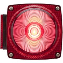 Optronics 1-LED Red Traditional Style Combination Tail Light With 3-LED License Light; Driver Side, STL009RS