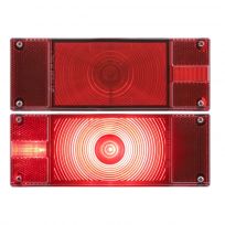 Optronics ONE LED Red Combination Tail Light Set for Marine Trailer Application, TLL0016RK