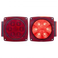 Optronics 7-LED Red Traditional Style Combination Tail Light Set, TLL90RK