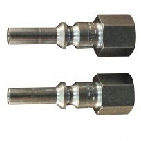 Milton 1/4 IN Fnpt L Style Plug - 2-Pack, S-792