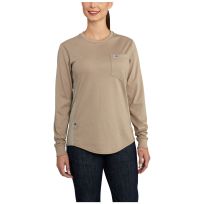 Carhartt Women's Flame-Resistant Force Cotton Long-Sleeve Crewneck T-Shirt