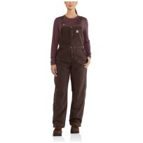 Carhartt Women's Loose Fit Weathered Duck Insulated BIB Overall