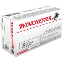 Winchester 357 MAG - 110 Grain Jacketed Hollow Point Ammo, 50-Round, Q4204