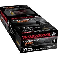 Winchester 17 HMR - 17 Grain High Velocity Polymer Tip V-Max Ammo, 50-Round, S17HMR1