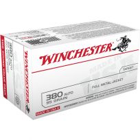 Winchester 380 Auto - 95 Grain Full Metal Jacket Ammo, 100-Round, USA380VP