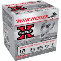 Winchester 12 Gauge - Xpert High Velocity Steel Shot Ammo, 25-Round, WEX12L2