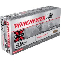 Winchester 223 REM - 64 Grain Power Point Ammo, 20-Round, X223R2