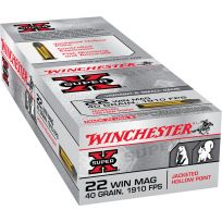 Winchester 22 WIN MAG - 40 Grain Jacketed Hollow Point Ammo, 50-Round, X22MH