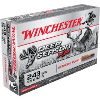 Winchester 243 WIN - 95 Grain Extreme Point Ammo, 20-Round, X243DS