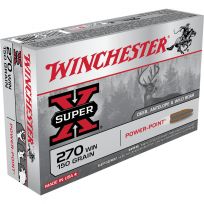Winchester 270 WIN - 150 Grain Power-Point Ammo, 20-Round, X2704