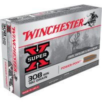 Winchester 308 WIN - 180 Grain Power-Point Ammo, 20-Round, X3086