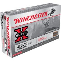 Winchester 45-70 GOVT - 300 Grain Jacketed Hollow Point Ammo, 20-Round, X4570H