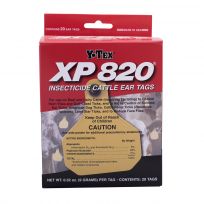 Y-Tex XP820 Insecticide Ear Tag, 20-Pack, 1613000, Yellow