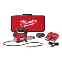 Milwaukee Tool 2-Speed Grease Gun Kit with Battery, M18, 2646-21CT