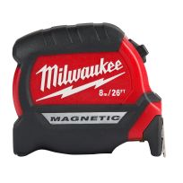 Milwaukee Tool Compact Magnetic Tape Measure, 8 m, 48-22-0326, 26 FT