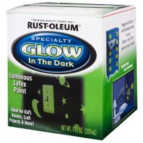 RUST-OLEUM Specialty Glow In the Dark Latex Paint, 214945, 7 OZ