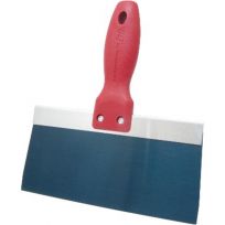 QLT Blue Steel Taping Knife, 8 IN, Plastic Handle, BSTK8P