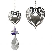 Woodstock Chimes Crystal Fantasy - Winged Heart, CFWH