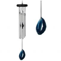 Woodstock Chimes Woodstock Agate Chime - Small, Blue, WAGBL