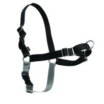 PETSAFE Easy Walk Harness, Large, EWH-HC-L-BLK, Black / Silver