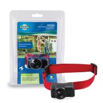 PETSAFE Wireless Pet Containment System Receiver Collar for 8 LB Plus Dogs, PIF-275-19, Red