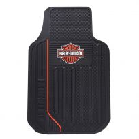 PLASTICOLOR Harley-Davidson Elite Series Bar & Shield Floor Mats, 001653R01
