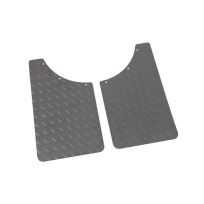 Dee Zee Full Size Brite-Tread Mud Flaps, DZ 1800, Silver