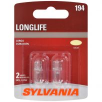 Sylvania 194 Long Life Mini Bulb, 2-Pack, 194LL.BP2