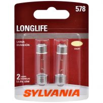 Sylvania 578 Long Life Mini Bulb, 2-Pack, 578LL.BP2