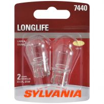 Sylvania 7440 Long Life Mini Bulb, 2-Pack, 7440LL.BP2