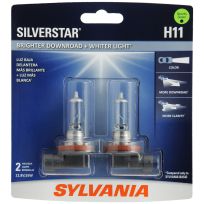 Sylvania H11 SilverStar Headlight Bulb, 2-Pack, H11ST.BP2