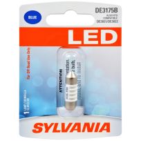 Sylvania DE3175B LED Mini Bulb, Blue, DE3175BSL.BP