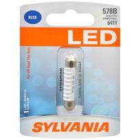 Sylvania 578B LED Mini Bulb, Blue, 578BSL.BP
