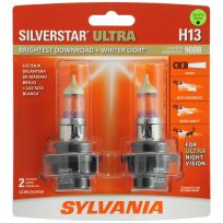 Sylvania H13 SilverStar ULTRA Headlight Bulb, 2-Pack, H13SU.BP2