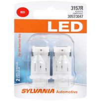 Sylvania 3157R LED Mini Bulb, Red, 2-Pack, 3157RSL.BP2