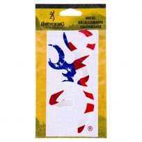 Browning Decal, 6 IN Red / White / Blue Buckmark, BDE1208