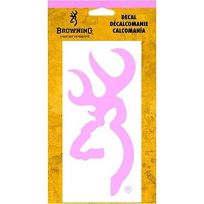 Browning Decal, 6 IN Pink Buckmark, 9105