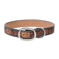 Weaver Pet Floral Tooled Dog Collar, 06-1912-21, 1 IN x 21 IN