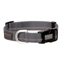 Terrain D.O.G. Reflective Snap-N-Go Adjustable Dog Collar, 07091-60-77, Gray, Large