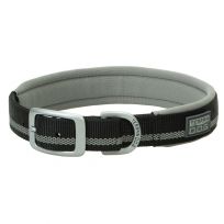 Terrain D.O.G. Reflective Neoprene Lined Dog Collar, 07007-16-19-00, Black, 1 IN x 19 IN