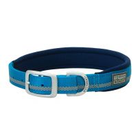 Terrain D.O.G. Reflective Neoprene Lined Dog Collar, 07007-16-21-02, Blue, 1 IN x 21 IN
