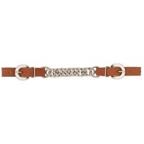 Weaver Equine Horizons Single Flat Link Chain Curb Strap, 30-1356-GB, Golden Brown, Average