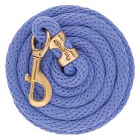 Weaver Equine Poly Lead Rope with A Solid Brass #225 Snap, 35-2100-S49, Lavender, 5/8 IN x 10 FT