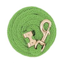 Weaver Equine Value Lead Rope with Brass Plated #225 Snap, 35-2155-S30, Lime Zest, 5/8 IN x 8 FT