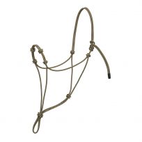 Weaver Equine Silvertip Four Knot Rope Halter, 35-9555-C1, Black / Tan, Average