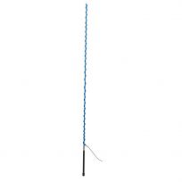 Weaver Equine Lunge Whip with Rubber Handle and 11-1/2 IN Popper, 65-5106-BL, Blue, 73 IN