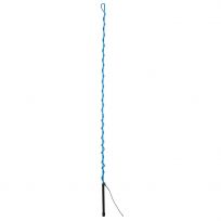 Weaver Equine Lunge Whip with Rubber Handle and 11 IN Popper, 65-5107-BL, Hurricane Blue, 65 IN