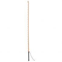 Weaver Equine Lunge Whip with Rubber Handle and 11 IN Popper, 65-5107-OR, Orange Crush, 65 IN