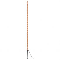 Weaver Equine Lunge Whip with Rubber Handle and 11 IN Popper, 65-5107-OR, Orange Crush, 65 IN