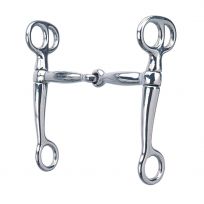 Weaver Equine Tom Thumb Snaffle Bit with Mouth, Nickel Plated, CA-2110, 5 IN